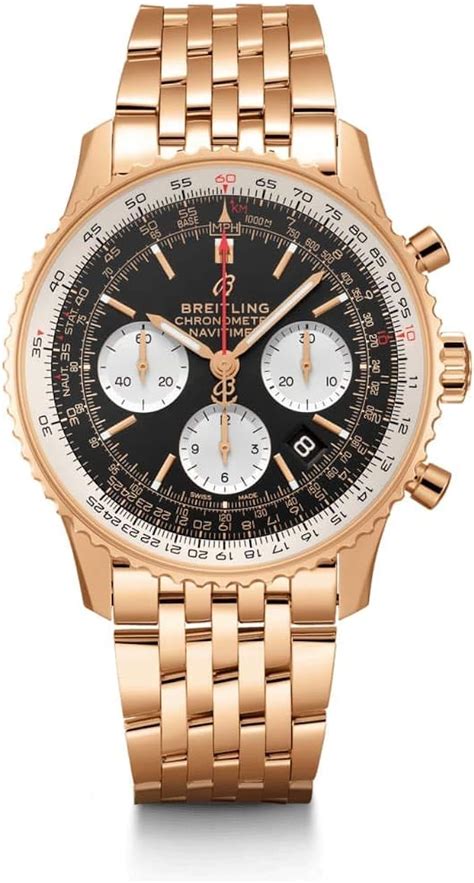 breitling or rose|breitling rose gold navitimer.